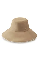 Helen Kaminski Isador Canvas Wide Brim Bucket Hat in Camel at Nordstrom