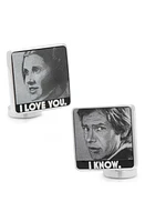 Cufflinks, Inc. I Love You/I Know Cuff Links in Grey/White at Nordstrom