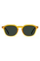 RAEN Clyve 52mm Polarized Round Sunglasses in Honey/Green Polarized at Nordstrom