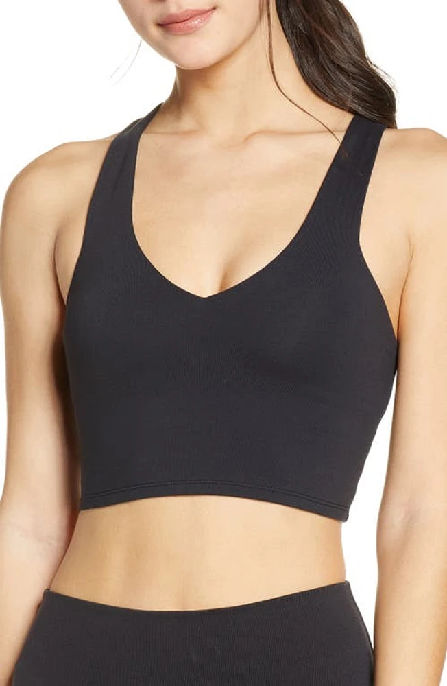 Alo Real Sports Bra in Black at Nordstrom, Size X-Small