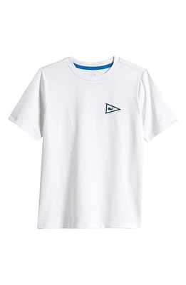 vineyard vines Kids' Burgee Flags Harbor Performance T-Shirt White Cap at