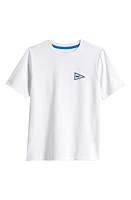 vineyard vines Kids' Burgee Flags Harbor Performance T-Shirt White Cap at