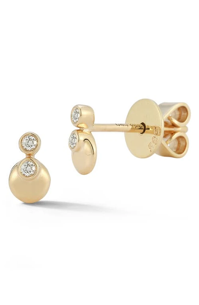 Dana Rebecca Designs Lulu Jack Diamond Stud Earrings in Yellow Gold at Nordstrom