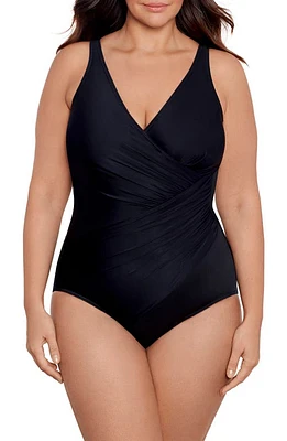 Miraclesuit Must Have Oceanus One-Piece Swimsuit Black at Nordstrom,