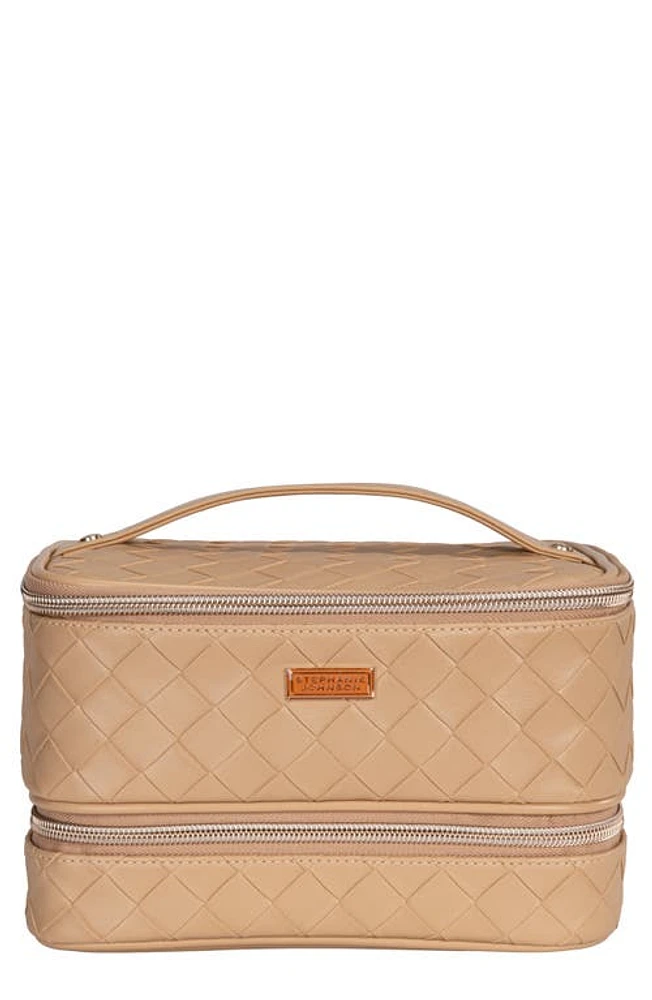 Stephanie Johnson Belize Toasted Almond Jenny Train Cosmetics Case at Nordstrom