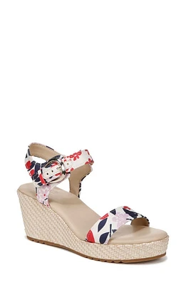 Naturalizer Stella Platform Wedge Sandal in Resort Floral Fabric at Nordstrom, Size 7.5