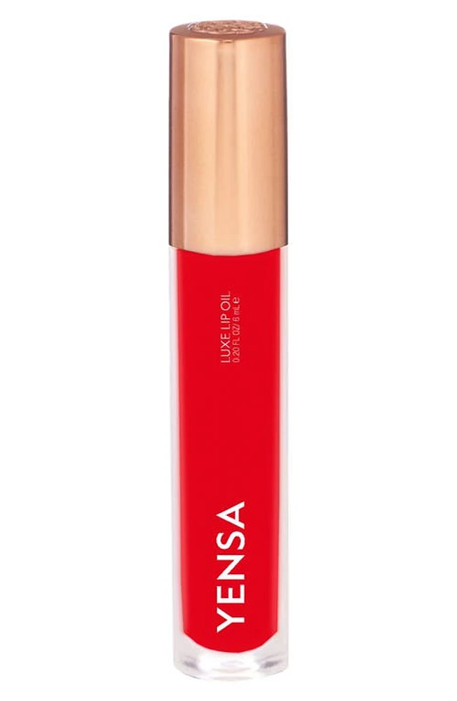 YENSA Luxe Lip Oil in Rising Ruby at Nordstrom