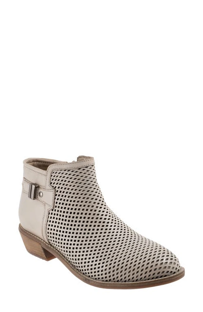 SoftWalk Rimini Perforated Bootie Stone at Nordstrom,