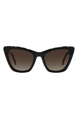 Carolina Herrera 55mm Cat Eye Sunglasses in Havana at Nordstrom