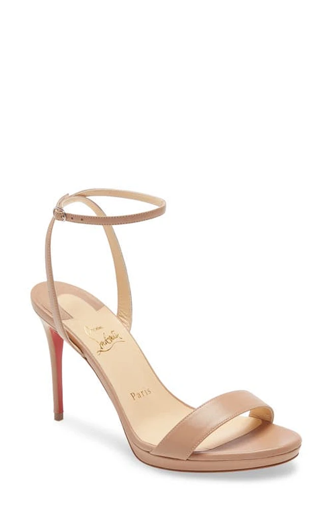 Christian Louboutin Loubi Queen Ankle Strap Sandal at Nordstrom,