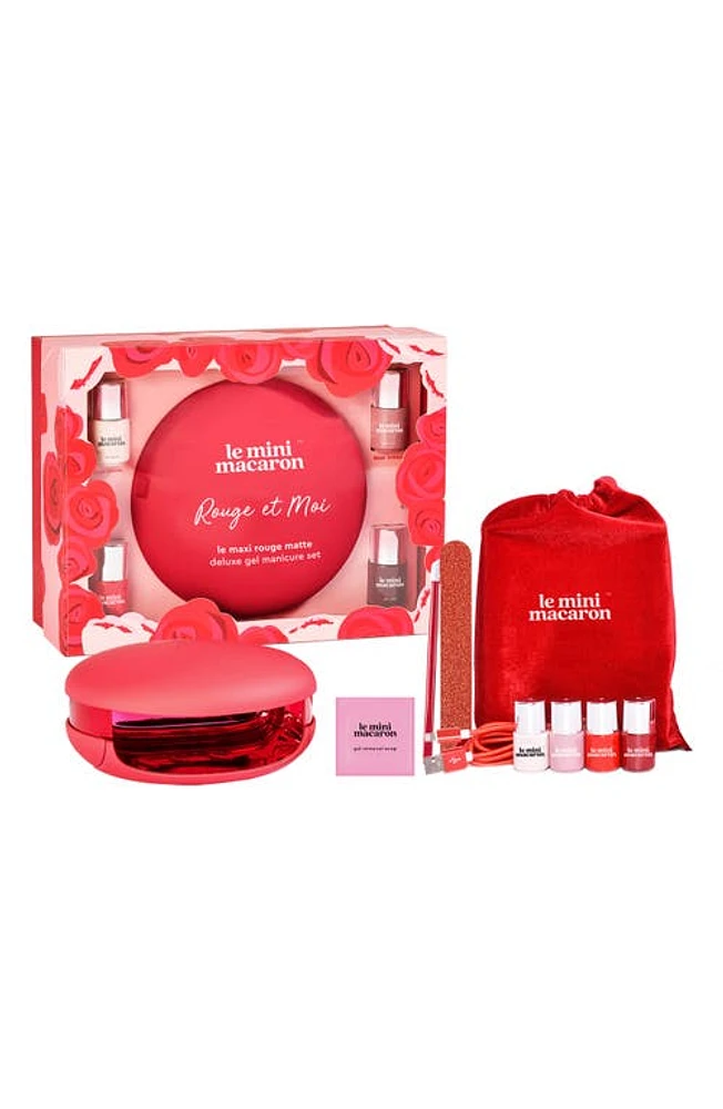 Le Mini Macaron Rouge & Moi Gel Manicure Set at Nordstrom