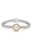 LAGOS Luna Freshwater Pearl & Diamond Lux Rope Bracelet in Silver at Nordstrom