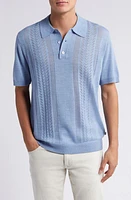 NN07 Thor Short Sleeve Wool Blend Polo Sweater at Nordstrom,