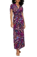 Diane von Furstenberg Reversible Maxi Dress Pome Pk/E Floral Mult Pk at Nordstrom,