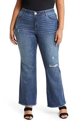 Wit & Wisdom 'Ab'Solution High Waist Itty Bitty Bootcut Jeans Blue Vintage at Nordstrom,