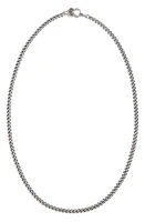 Good Art Hlywd Men's Ruby Rosette 4A Curb Chain Necklace in Sterling Sliver at Nordstrom