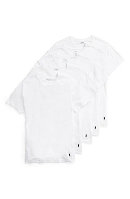 Polo Ralph Lauren -Pack Slim Fit Logo Embroidered Crewneck Undershirts White/white at Nordstrom