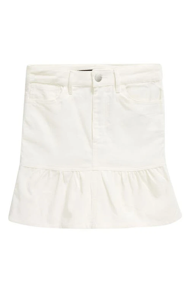 Joe's Kids' Fara Denim Skirt Cream Twist at Nordstrom,