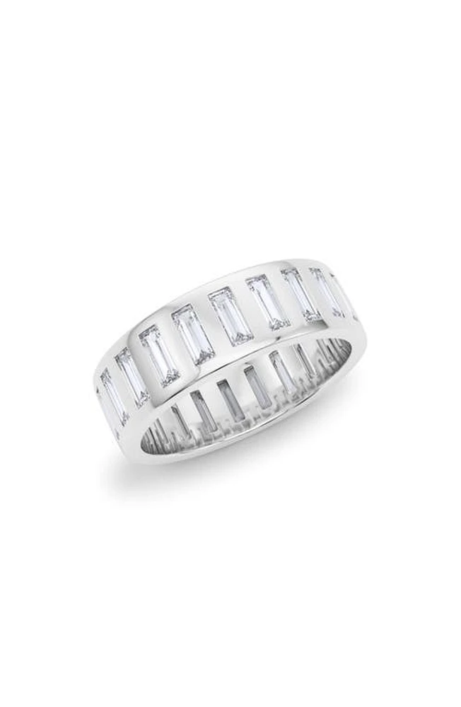 HauteCarat Men's Baguette Lab Created Diamond Eternity Band Ring in Gold at Nordstrom