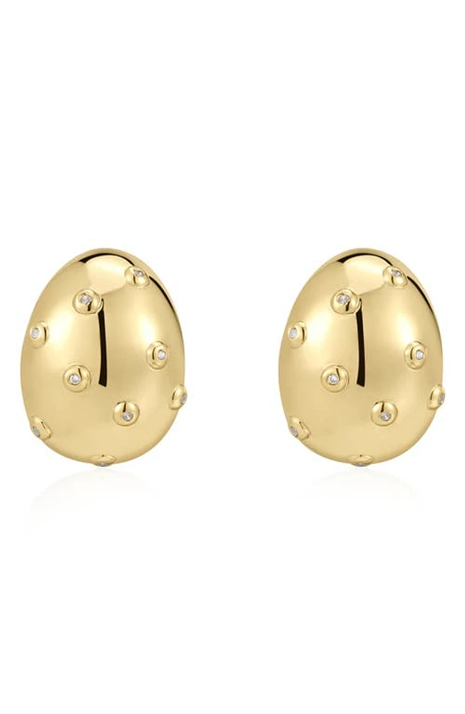 Luv AJ Mini Molten Drop Earrings in Gold at Nordstrom