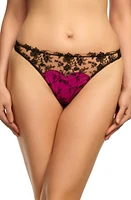 Dita Von Teese Victresse G-String Thong Black/Fuschia at Nordstrom,