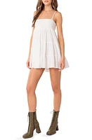 EDIKTED Ivory Cotton Minidress White at Nordstrom,