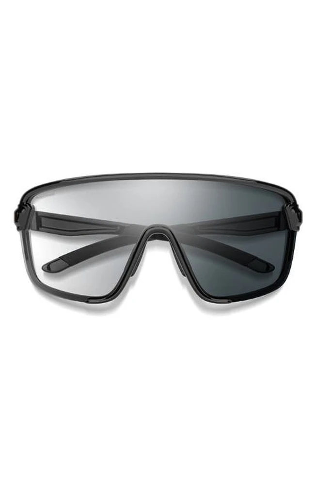 Smith Bobcat Photochromic 135mm ChromaPop Shield Sunglasses in Black /Photochromic Clear at Nordstrom