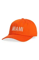 American Needle Miami Baseball Cap in Reef Orange at Nordstrom