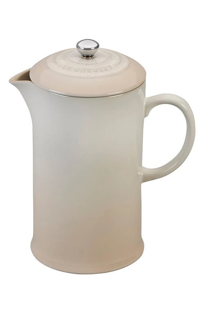 Le Creuset Stoneware French Press in White at Nordstrom