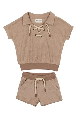 Manière Beach Terry Polo & Shorts Set Sand at Nordstrom,