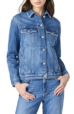 Mavi Jeans Katy Denim Trucker Jacket Dark Recycled Blue at Nordstrom,