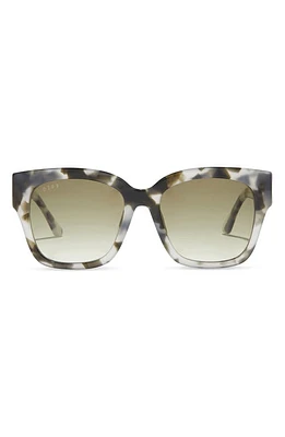 DIFF Bella II 54mm Polarized Gradient Square Sunglasses in Kombu/Olive Gradient at Nordstrom