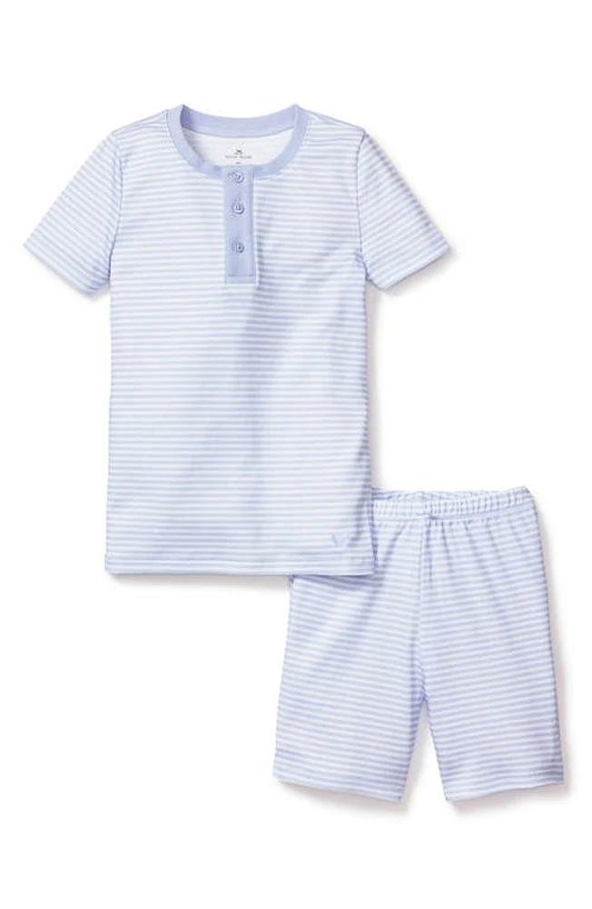 Petite Plume Kids' Fitted Pima Cotton Short Pajamas at Nordstrom