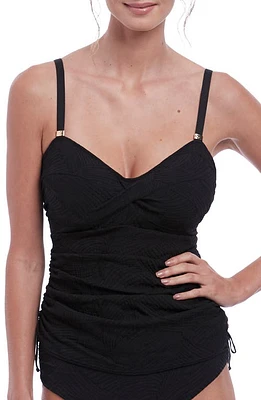 Fantasie Ottawa Underwire Twist Front Tankini Top Black at Nordstrom,