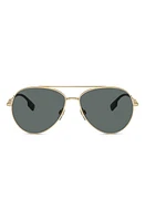 burberry 58mm Polarized Pilot Sunglasses in Light Gold at Nordstrom