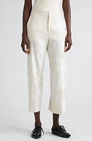 BITE Studios Cheval Jacquard Wool Crop Pants Limestone Print at Nordstrom, Us