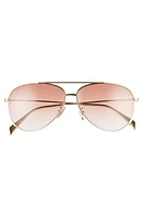 CELINE 59mm Aviator Sunglasses in Endura Gold/Gradiend Bordeaux at Nordstrom