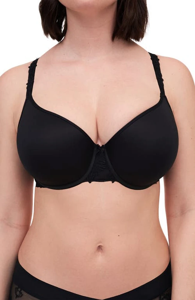 Chantelle Lingerie Champs Elysées Smooth Custom Fit Bra Black at Nordstrom,