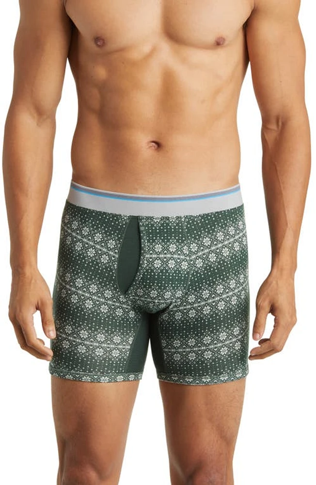 Mack Weldon 18-Hour Jersey Boxer Briefs in Douglas Fir - Nordic at Nordstrom, Size Small