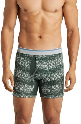 Mack Weldon 18-Hour Jersey Boxer Briefs in Douglas Fir - Nordic at Nordstrom, Size Small