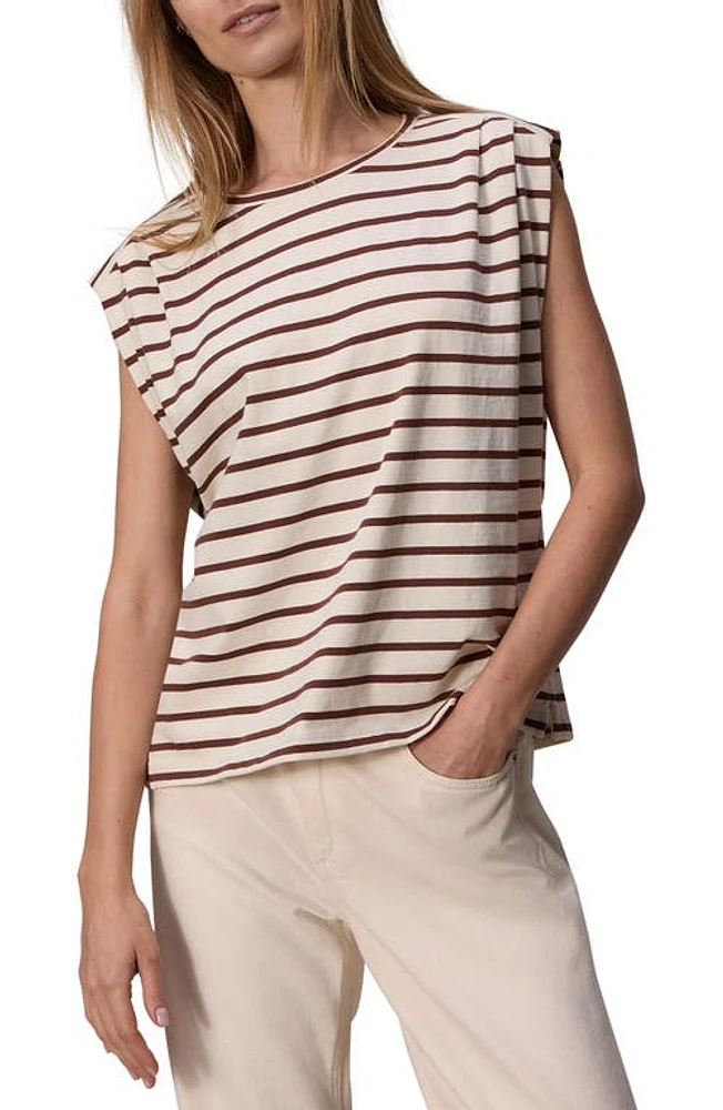 rag & bone Mica Stripe Tank Brownstripe at Nordstrom,