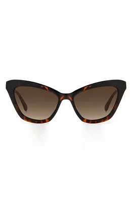 Kate Spade New York amelie 54mm gradient cat eye sunglasses in Havana /Brown at Nordstrom