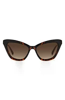 Kate Spade New York amelie 54mm gradient cat eye sunglasses in Havana /Brown at Nordstrom