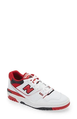 New Balance 550 Basketball Sneaker in White/Team Red at Nordstrom, Size 9