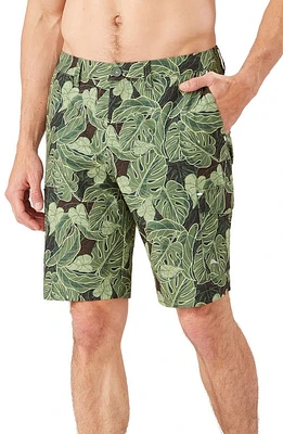 Tommy Bahama Cayman Camo Dunes Cargo Swim Shorts in Cactus Green at Nordstrom, Size 38