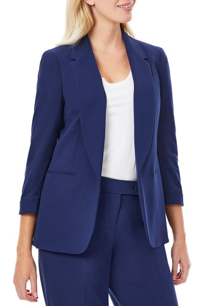 Jones New York Three-Quarter Sleeve Blazer Navy at Nordstrom,