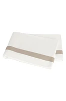 Matouk Ambrose 600 Thread Count Egyptian Cotton Sateen Flat Sheet in Bone/Khaki at Nordstrom, Size Full