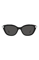 Swarovski 55mm Cat Eye Sunglasses in Black at Nordstrom