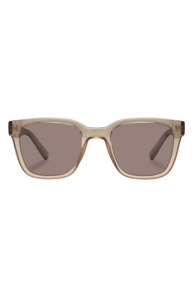 Le Specs Elixir 52mm Polarized Square Sunglasses in Whiskey at Nordstrom