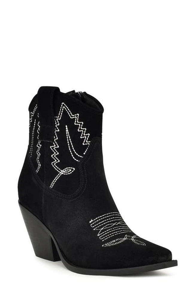 Nine West Nallas Western Bootie Blk02 at Nordstrom,